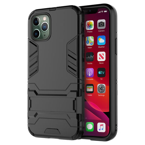 Slim Armour Tough Shockproof Case & Stand for Apple iPhone 11 Pro - Black